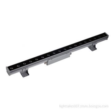 54W LED wall washer tube, aluminum alloy lamp body, toughened glass, 18 LEDs